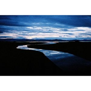 Montana sunset stream 8x10 photograph